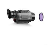 Monoculaire 4K pour vision nocturne avec zoom numérique 28x, rechargeable par USB C, 8 heures d'autonomie pour l'observation de nuit et l'exploration (C)