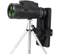 Monoculaire 50x60 Haute Puissance à Prisme BAK4 FMC, monoculaire Compact et étanche avec Adaptateur pour Smartphone et trépied pour l'observation des Oiseaux par Les Adultes, la Chasse en Plein a