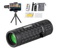 Monoculaire de vision plus large | Télescope monoculaire haute puissance avec adaptateur pour smartphone trépied et sac portable - Télescope monoculaire pour l'observation des oiseaux, la randonnée,