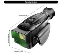 Monoculaire d'imagerie thermique pour la vision nocturne, la chasse, la sécurité et le camping avec vidéo 1080p