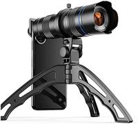 Monoculaire entièrement en métal, Zoom 20-40X HD téléobjectif Universel Externe, télescope à Zoom à Double réglage pour téléphone Portable extérieur avec trépied