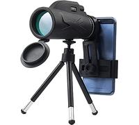 Monoculaire Haute Puissance HD 80 x 100, Support pour Smartphone et trépied, étanche, pour l'observation des Oiseaux, Le Camping, la randonnée et Les Voyages