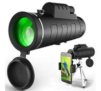 Monoculaire HD Haute Puissance BAK4 étanche avec trépied et Support pour Smartphone. Monoculaire HD pour l'observation des Oiseaux.