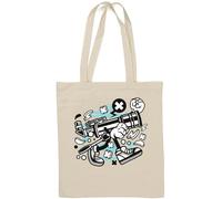 Monoculaire Let's Look at The Stars Astronomy Sac fourre-tout en coton naturel Blanc