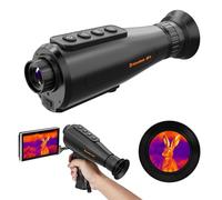 Monoculaire thermique pour chasse, 384 x 288 (AI super résolution) Ai15 Monoculaire de vision nocturne, grand écran AMOLED, vision thermique nocturne avec Wi-Fi Hotspot/STA/Mic