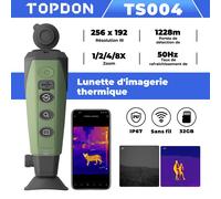 Monoculaire thermique TS004 256x192 50Hz 410m WiFi 32Go IP67 chasse