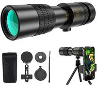 Monoculaire Zoom 4K 10-30x4000 avec Prisme Bak4 Double Mise au Point, télescope monoculaire Puissant, Compact et étanche pour Adultes, randonnée, Camping, Observation des Oiseaux