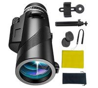 Monoculaires Adultes Télescope monoculaire Haute Puissance pour Smartphone - Télescope avec grossissement 80x | Équipement de randonnée léger pour Le 'l'observation des Anim