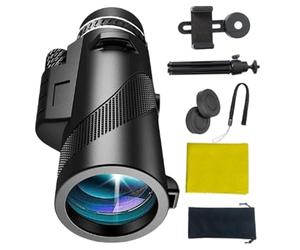 Monoculaires Adultes Télescope monoculaire Haute Puissance pour Smartphone - Télescope avec grossissement 80x | Équipement de randonnée léger pour Le 'l'observation des Anim