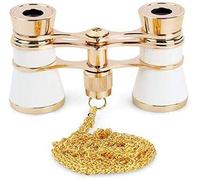 Monoculaires Haute Puissance 3 x 25, Jumelles d'opéra Pliables, Corps en métal avec chaîne, lentille Optique, télescope de théâtre, Jumelles Transparentes pour Femmes