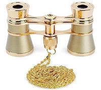 Monoculaires Haute Puissance 3 x 25, Jumelles d'opéra Pliables, Corps en métal avec chaîne, lentille Optique, télescope de théâtre, Jumelles Transparentes pour Femmes