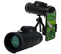 Monocular Telescope, Full-Field Waterproof monoculars,40X60 High Power Prism, Waterproof HD,40x Magnification Zoom Lens with Smartphone Adapter & Tripod,
