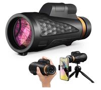 Monocular Ultra Puissant éTanche à Haute DéFinition, 18 * 62 HD Monocular Telescope, TéLéScope Vision Nocturne Support de TéLéP
