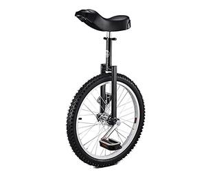 Monocycle à roues de 20" pour adultes, vélo d'exercice amusant, fitness, scooter, cirque - Siège réglable, supporte jusqu'à 150 kg