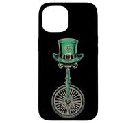Monocycle de monocycle Saint Patrick Jour Pattys Day Irish Luck Coque pour iPhone 15