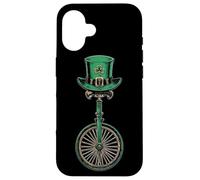 Monocycle de monocycle Saint Patrick Jour Pattys Day Irish Luck Coque pour iPhone 16