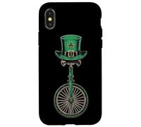Monocycle de monocycle Saint Patrick Jour Pattys Day Irish Luck Coque pour iPhone X/XS