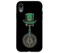 Monocycle de monocycle Saint Patrick Jour Pattys Day Irish Luck Coque pour iPhone XR