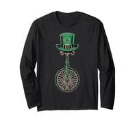 Monocycle de monocycle Saint Patrick Jour Pattys Day Irish Luck Manche Longue