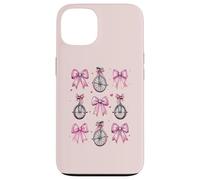 Monocycle Fille Coquette Noeud Rose Maman Coque pour iPhone 13