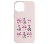 Monocycle Fille Coquette Noeud Rose Maman Coque pour iPhone 15