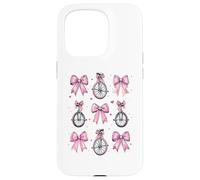 Monocycle Fille Coquette Noeud Rose Maman Coque pour iPhone 15 Pro