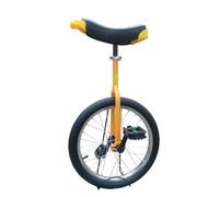 Monocycle Funsport 18 pouces Jaune - Débutant - Réglable en hauteur - Mixte - Adulte