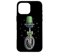 Monocycle Leprechaun Trèfle St. Patrick Monocycle Coque pour iPhone 16 Pro Max