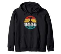 Monocycle Retro Retro Vélo Pédale Cycliste Roue Cycliste Sweat à Capuche