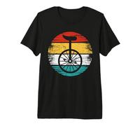 Monocycle Retro Retro Vélo Pédale Cycliste Roue Cycliste T-Shirt Haut de Gamme