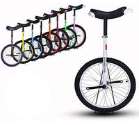 Monocycle unisexe pour adultes et enfants avec cadre en acier robuste et roue en alliage, idéal pour les débutants et taille 120-140 cm