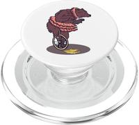 Monocycle - Vélo monocycle - Ours cirque - Monocycle PopSockets PopGrip pour MagSafe