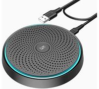 MONODEAL Microphone USB pour conférence, Microphone pour vidéoconférence PC, Enregistrement, Skype, Cours en Ligne, Jeux, Zoom, Plug & Play Compatible avec Mac Windows PC