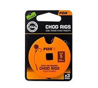 Monofilament Fox rigide 30lb Standard Chod Rig Barbed taille 5 Orange TU