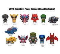 Monogram Int. Présentoir de 24 porte-clés Godzilla vs. Power Rangers 3D Series 1