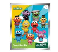 Monogram Sesame Street Série 4 - Sac en mousse 3D à clipser pour aveugle - Porte-clés - Cookie Monster, Elmo, Ernie, Bert et plus encore