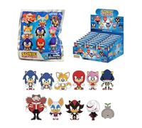 Monogram Sonic le hérisson - Sac en mousse 3D à clipser dans un sac aveugle - Porte-clés - Sonic Tails, Knuckles, Amy et plus..., Multicolore, 6,3 cm