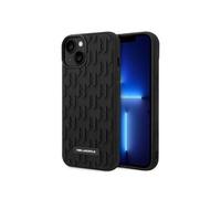 KARL LAGERFELD KLHCP14MRUPKLPK Coque Rigide pour iPhone 14 Plus 6,7" Noir/Noir Monogramme 3D
