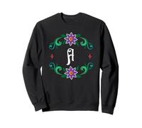 Monogramme A - Inspiré de Dia de Los Muertos Sweatshirt