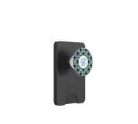 Monogramme B Initiale Mexicaine Carrelage Rose Bleu Jaune Vert V2 PopSockets PopWallet pour MagSafe