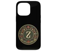 Monogramme dernière Lettre de l'alphabet - Inspiré de l'art Nouveau Coque pour iPhone 13 Pro