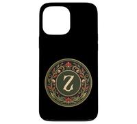 Monogramme dernière Lettre de l'alphabet - Inspiré de l'art Nouveau Coque pour iPhone 13 Pro Max