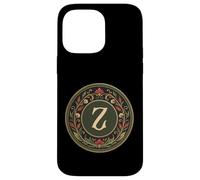 Monogramme dernière Lettre de l'alphabet - Inspiré de l'art Nouveau Coque pour iPhone 14 Pro Max