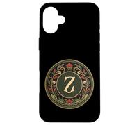 Monogramme dernière Lettre de l'alphabet - Inspiré de l'art Nouveau Coque pour iPhone 16 Plus