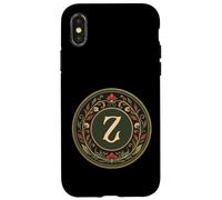 Monogramme dernière Lettre de l'alphabet - Inspiré de l'art Nouveau Coque pour iPhone X/XS