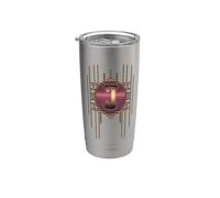 Monogramme I alphabet vintage art nouveau initiale rétro Gobelet isotherme en acier inoxydable double paroi