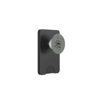 Monogramme imprimé Patte de Chien Gris Lettre A Pattes PopSockets PopWallet pour MagSafe