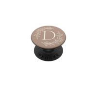 Monogramme Initial Mignon Lettre D - Le prénom Commence par D PopSockets PopGrip Adhésif