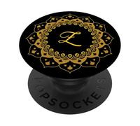 Monogramme inspiré de la dernière Lettre de l'alphabet PopSockets PopGrip Adhésif