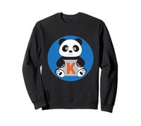 Monogramme K avec panda illustré - Mignon Sweatshirt